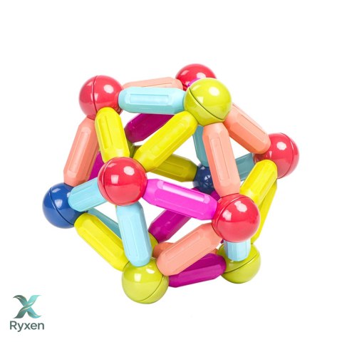 Zestaw Klocki Magnetyczne Konstrukcyjne W Pudełku Patyczki 3D 166 el.