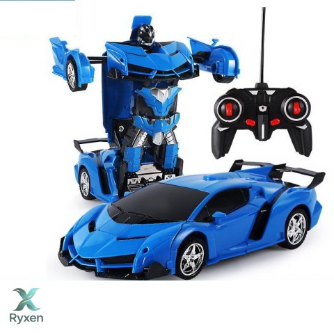 Auto Robot 2w1 R/C Pilot Światło Dźwięk Drift Niebieski