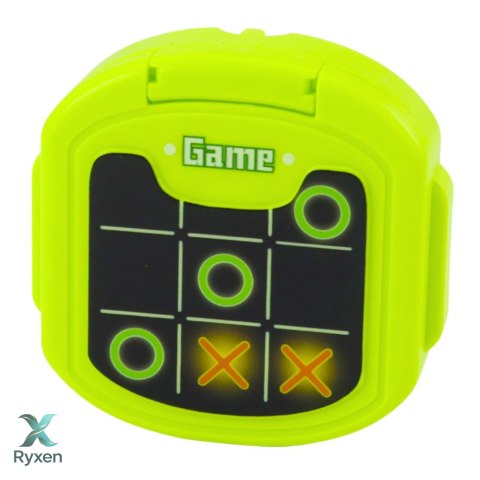 Gra Elektroniczna Kółko i Krzyżyk Tic Tac Toe 9 Trybów Zielona