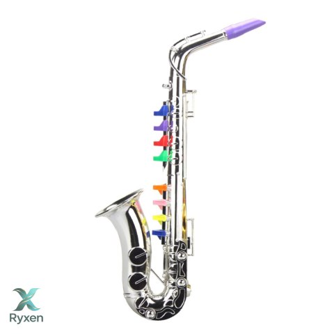 Instrument Muzyczny Dla Dzieci Saksofon Zabawkowy Srebrny