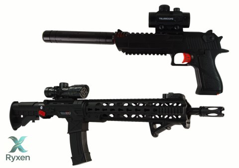 Karabin Pistolet na Kulki Wodne Akcesoria Czarny