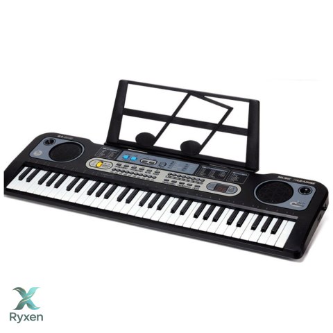 Keyboard Elektryczny Mikrofon Stojak Na Nuty Nagrywanie Odtwarzanie