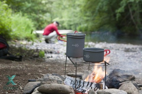 Garnki turystyczne ZESTAW 2-częściowy aluminium EXPLORER I Bo Camp
