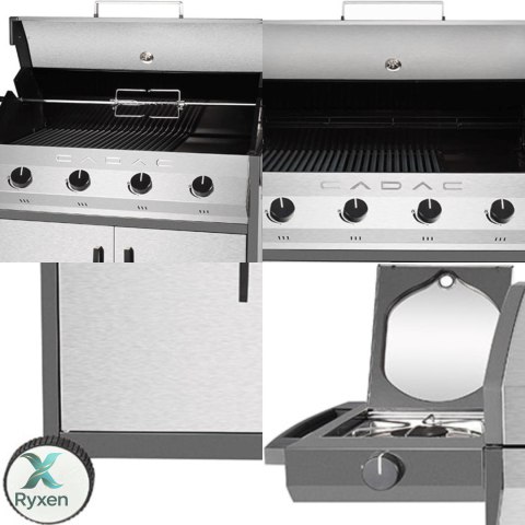 Grill gazowy stacjonarny MERIDIAN 4 ze stali nierdzewnej CADAC
