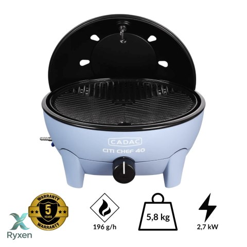 Grill gazowy stołowy CADAC City Chef 38,5cm BŁĘKITNY CADAC
