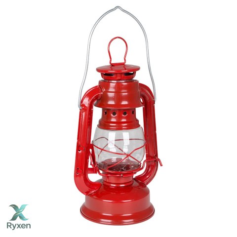 Lampa turystyczna 19cm CZERWONA sztormowa Bo Camp