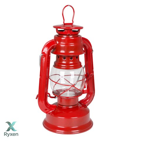 Lampa turystyczna 19cm CZERWONA sztormowa Bo Camp