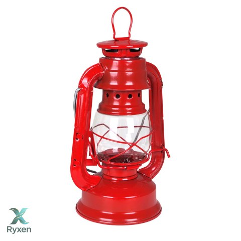 Lampa turystyczna 19cm CZERWONA sztormowa Bo Camp
