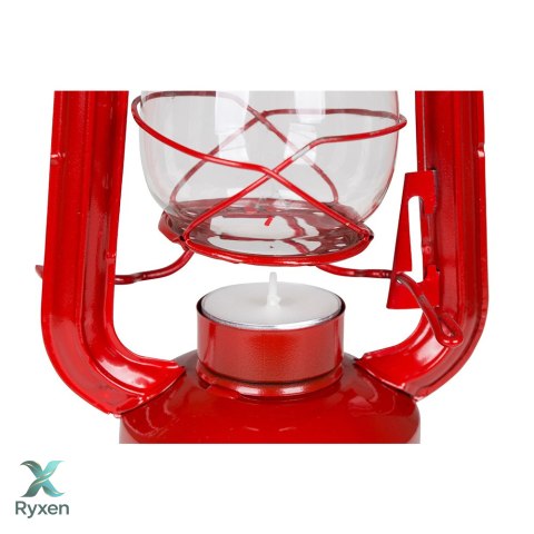Lampa turystyczna 19cm CZERWONA sztormowa Bo Camp