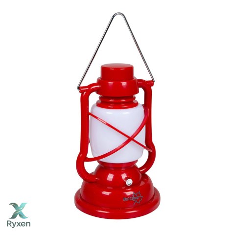 Lampa turystyczna LATARNIA VINTAGE 20cm na baterie CZERWONA Bo Camp