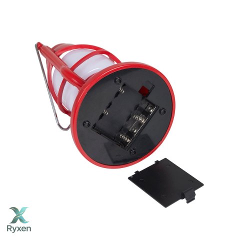 Lampa turystyczna LATARNIA VINTAGE 20cm na baterie CZERWONA Bo Camp
