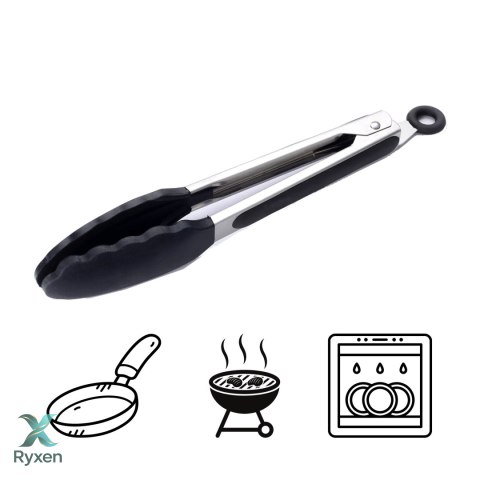Szczypce mini CADAC 28cm z uchwytem silikonowym CADAC