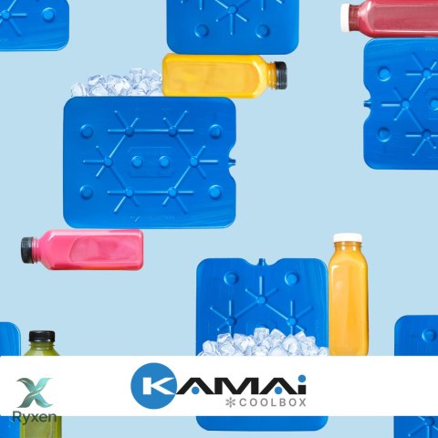 Wkład mrożący 800 ml Kamai Coolbox do lodówek turystycznych, ultra cienki, kolor niebieski Connabride