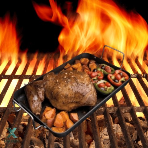 Brytfanna prostokątna z uchwytami CADAC Meridian z powłoką GreenGrill® CADAC