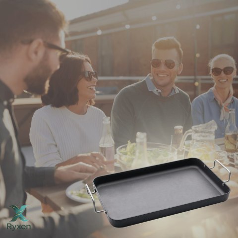 Brytfanna prostokątna z uchwytami CADAC Meridian z powłoką GreenGrill® CADAC