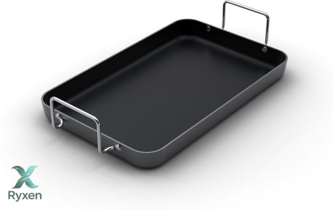 Brytfanna prostokątna z uchwytami CADAC Meridian z powłoką GreenGrill® CADAC
