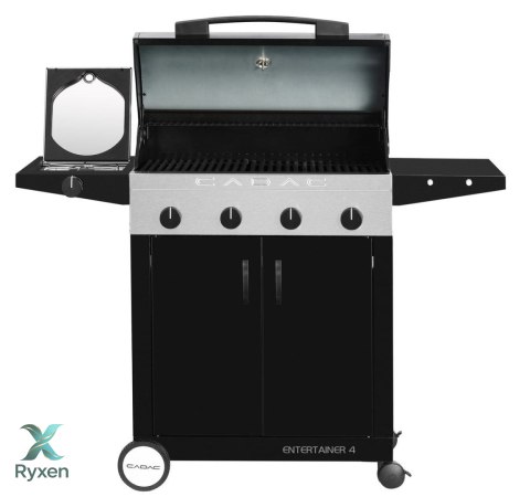 Grill gazowy 4 palnikowy SUPREME CZARNY CADAC