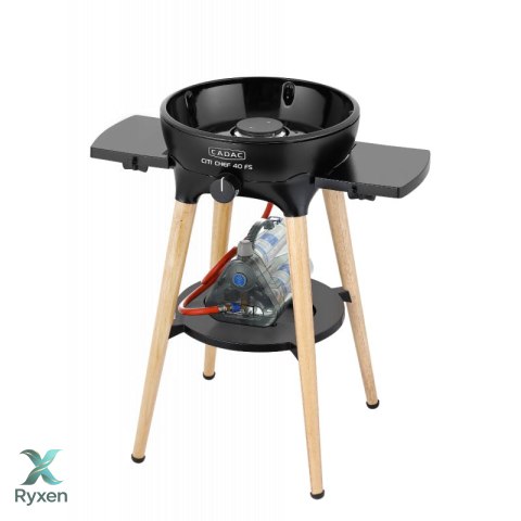 Grill gazowy CADAC BBQ City Chef 40 bambusowe nogi CZARNY CADAC