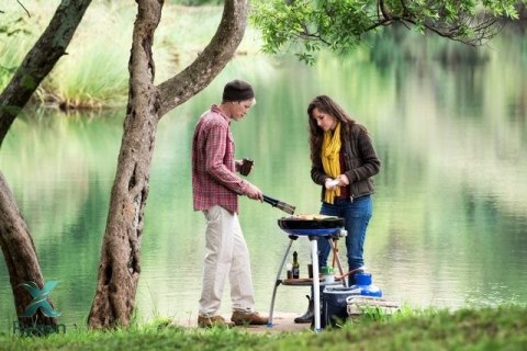 Grill gazowy CADAC BBQ/Plancha Carri Chef 47cm z pokrywą CADAC