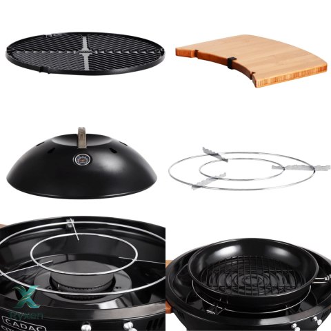 Grill gazowy na kółkach CADAC City Chef 49cm z bocznymi półkami CADAC