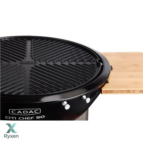 Grill gazowy na kółkach CADAC City Chef 49cm z bocznymi półkami CADAC