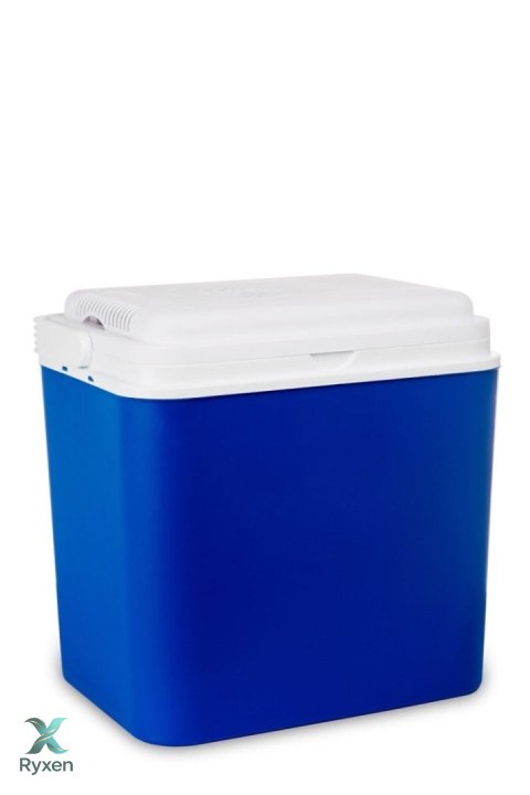 Lodówka turystyczna 10 L na wkłady mrożące, niebieska z białą pokrywą, wymiary 33x25,5x20 cm Kamai COOLBOX