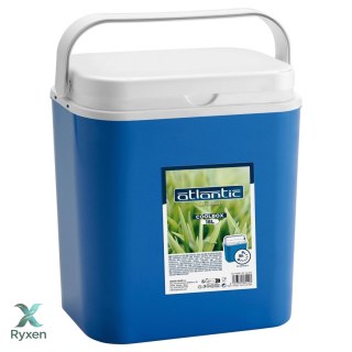 Lodówka turystyczna 18 L na wkłady mrożące, niebieska z białą pokrywą, wymiary 33x38x20 cm Kamai COOLBOX