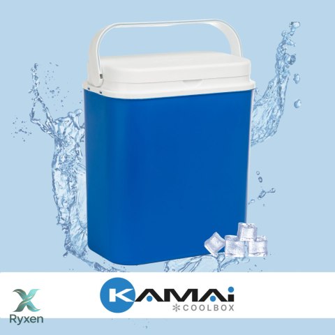 Lodówka turystyczna KAMAI ATLANTIC 18L na wkłady NIEBIESKA Kamai Coolbox