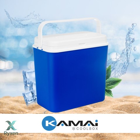 Lodówka turystyczna KAMAI ATLANTIC 24L na wkłady NIEBIESKA Kamai Coolbox