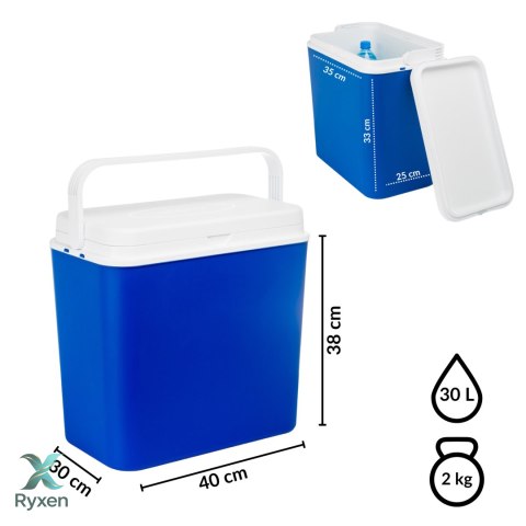 Lodówka turystyczna KAMAI ATLANTIC 30L na wkłady NIEBIESKA Kamai Coolbox
