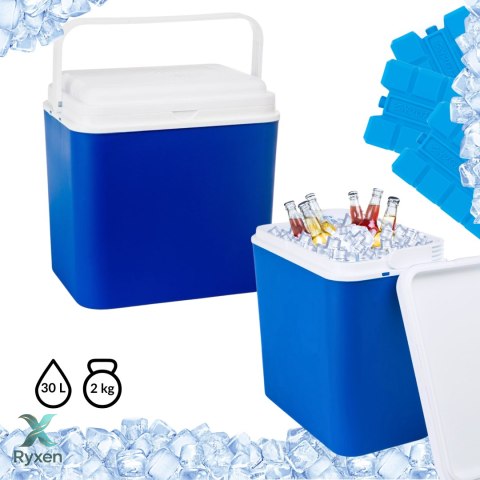 Lodówka turystyczna KAMAI ATLANTIC 30L na wkłady NIEBIESKA Kamai Coolbox