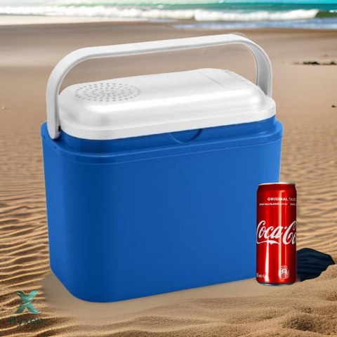 Lodówka CEGECO 10L Niebieska Biała Pokrywa Kamai Kamai COOLBOX