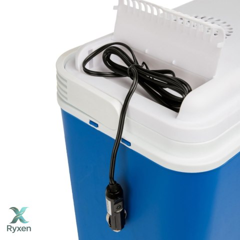 Lodówka turystyczna 24L elektryczna 12V do samochodu, chłodzenie ogniwo Peltiera, wymiary 39x40x24 cm Kamai COOLBOX