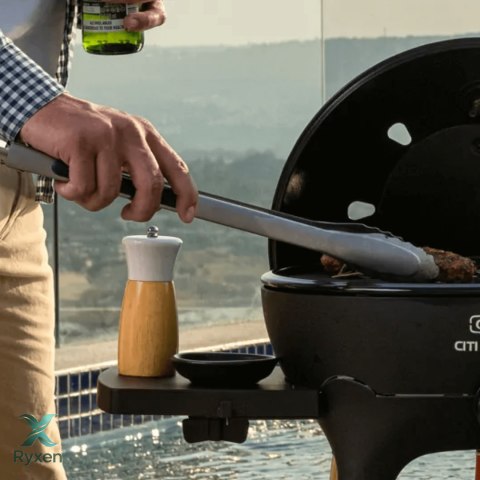 Szczypce BBQ ze stali nierdzewnej z antypoślizgowym uchwytem CADAC