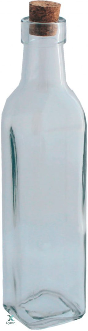 Butelka szklana 250ml z korkiem OLIWA lub OCET Chomik