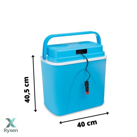 Lodówka samochodowa elektryczna 22L KAMAI CB, zasilanie 12V, niebieska Conabridge