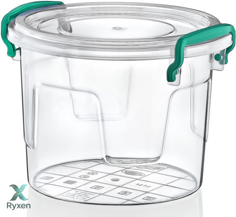 Pojemnik plastikowy 1,1L OKRĄGŁY MULTI BOX z pokrywką Chomik