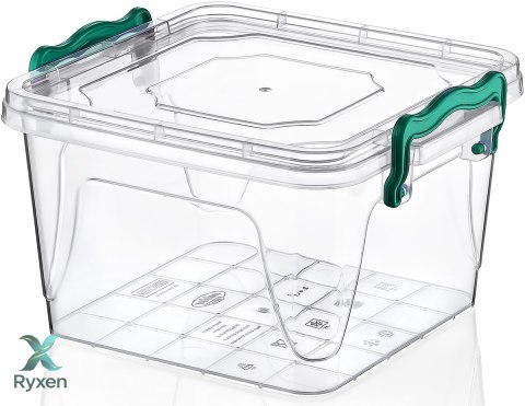Pojemnik plastikowy 1,2L KWADRAT MULTI BOX z pokrywką Chomik