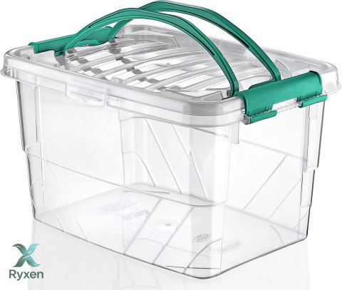 Pojemnik plastikowy 13L PROSTOKĄT MULTI BOX z pokrywką i uchwytem Chomik