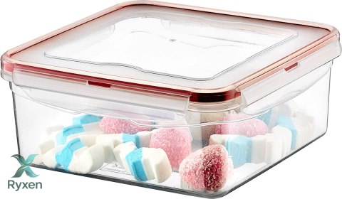 Pojemnik plastikowy 2,3L KWADRAT SAVER BOX z pokrywką Chomik