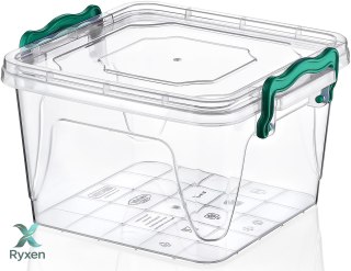 Pojemnik plastikowy 2,4L KWADRAT MULTI BOX z pokrywką Chomik