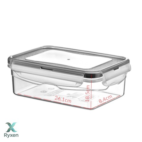 Pojemnik plastikowy 2,6L PROSTOKĄT SAVER BOX z pokrywką Chomik