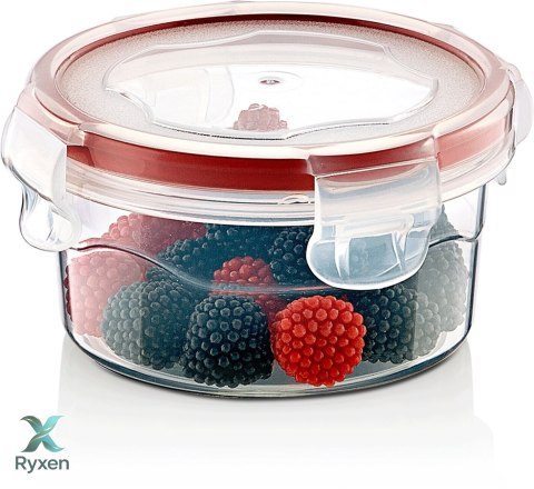 Pojemnik plastikowy 250ml OKRĄGŁY SAVER BOX z pokrywką Chomik