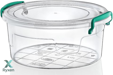 Pojemnik plastikowy 3,4L OKRĄGŁY MULTI BOX z pokrywką Chomik