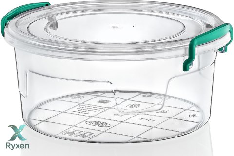 Pojemnik plastikowy 3,4L OKRĄGŁY MULTI BOX z pokrywką Chomik