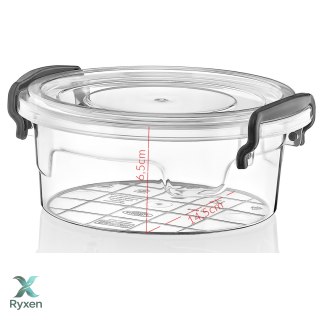 Pojemnik plastikowy 300ml OKRĄGŁY MULTI BOX z pokrywką Chomik