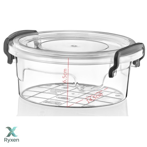 Pojemnik plastikowy 300ml OKRĄGŁY MULTI BOX z pokrywką Chomik