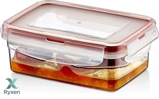 Pojemnik plastikowy 400ml PROSTOKĄT SAVER BOX z pokrywką Chomik