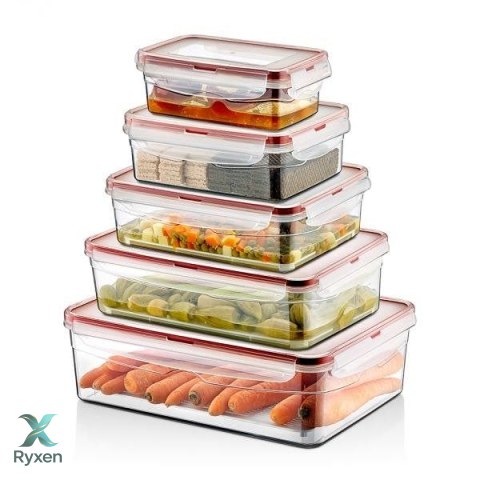 Pojemnik plastikowy 400ml PROSTOKĄT SAVER BOX z pokrywką Chomik