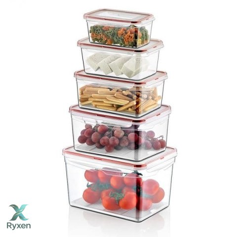 Pojemnik plastikowy 700ml PROSTOKĄT SAVER BOX z pokrywką Chomik